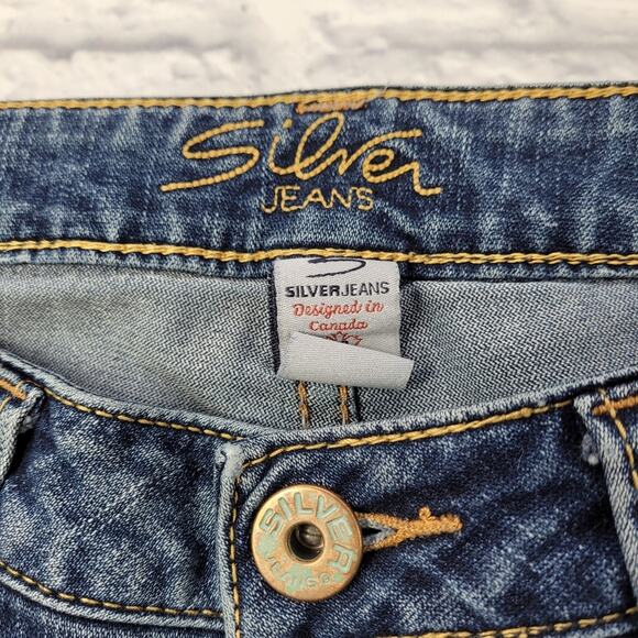 Silver Aiko Distressed Bootcut Jeans size 29 - Picture 13 of 16